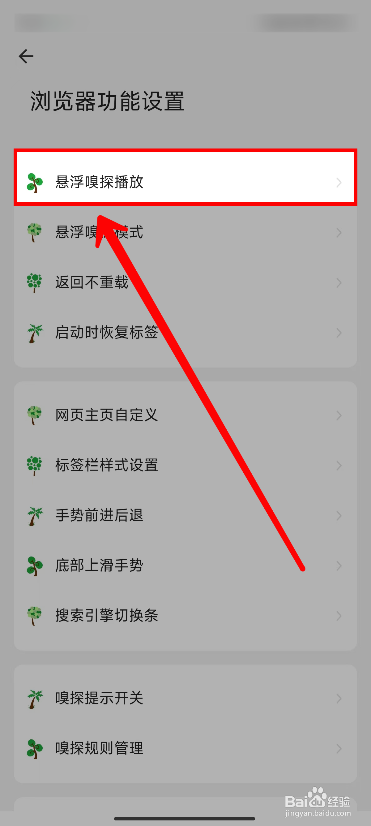 海阔视界怎样开启悬浮嗅探播放功能