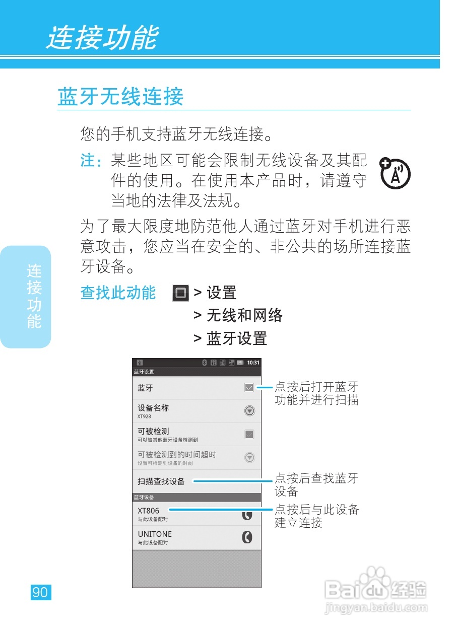 摩托罗拉XT928手机使用说明书:[10]
