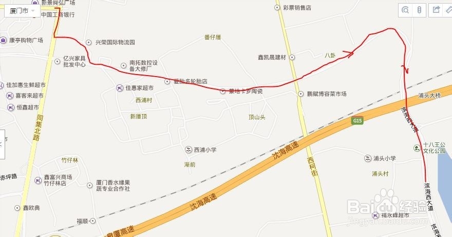 同安工业集中区开车快速进入厦门岛内路线