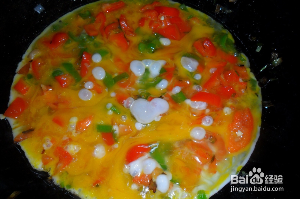 鸡蛋炒青红椒