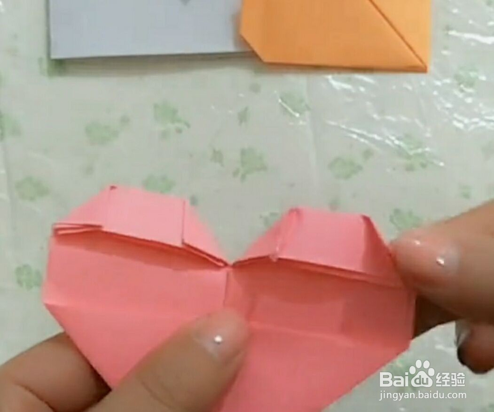 心形书签折纸教程