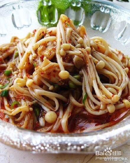 心心念念的凉拌金针菇