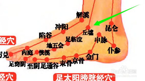 丘墟穴位位置图和作用