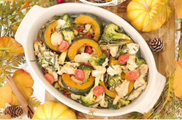 缤纷时蔬烤鸡胸肉