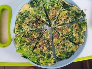 低脂菠菜鸡蛋饼的做法