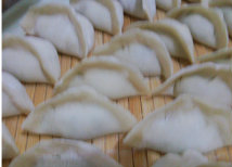 彩椒猪肉馅饺子