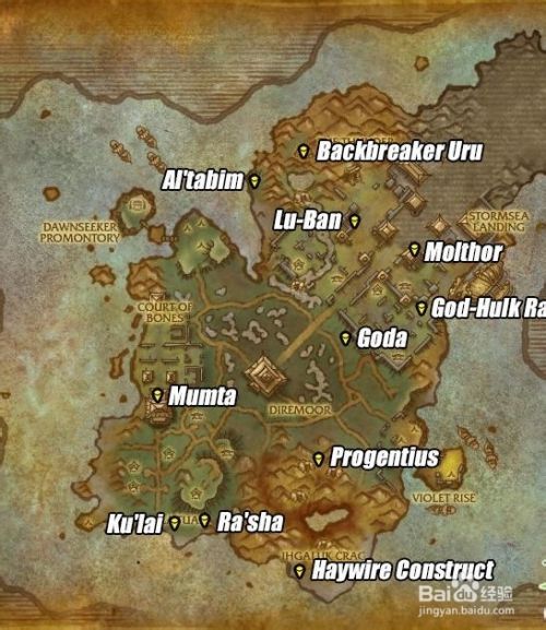 雷神岛稀有精英位置