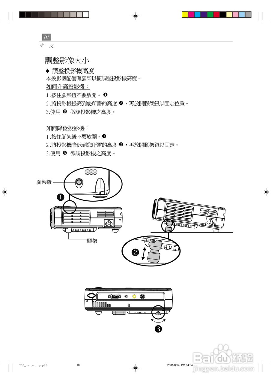 Optoma奥图码 EP730投影机说明书:[2]