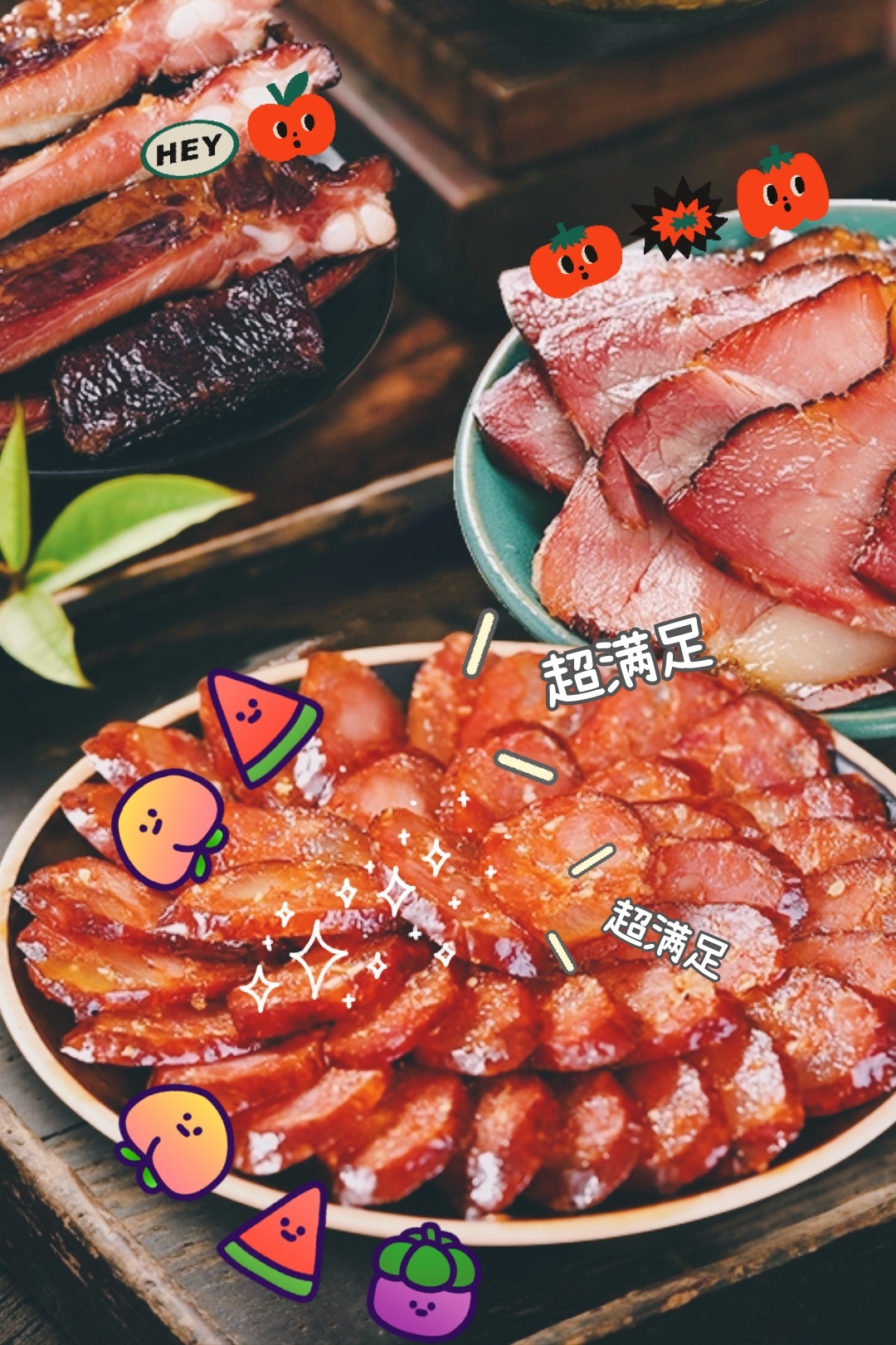 三种口味的香肠,让你欲罢不能~