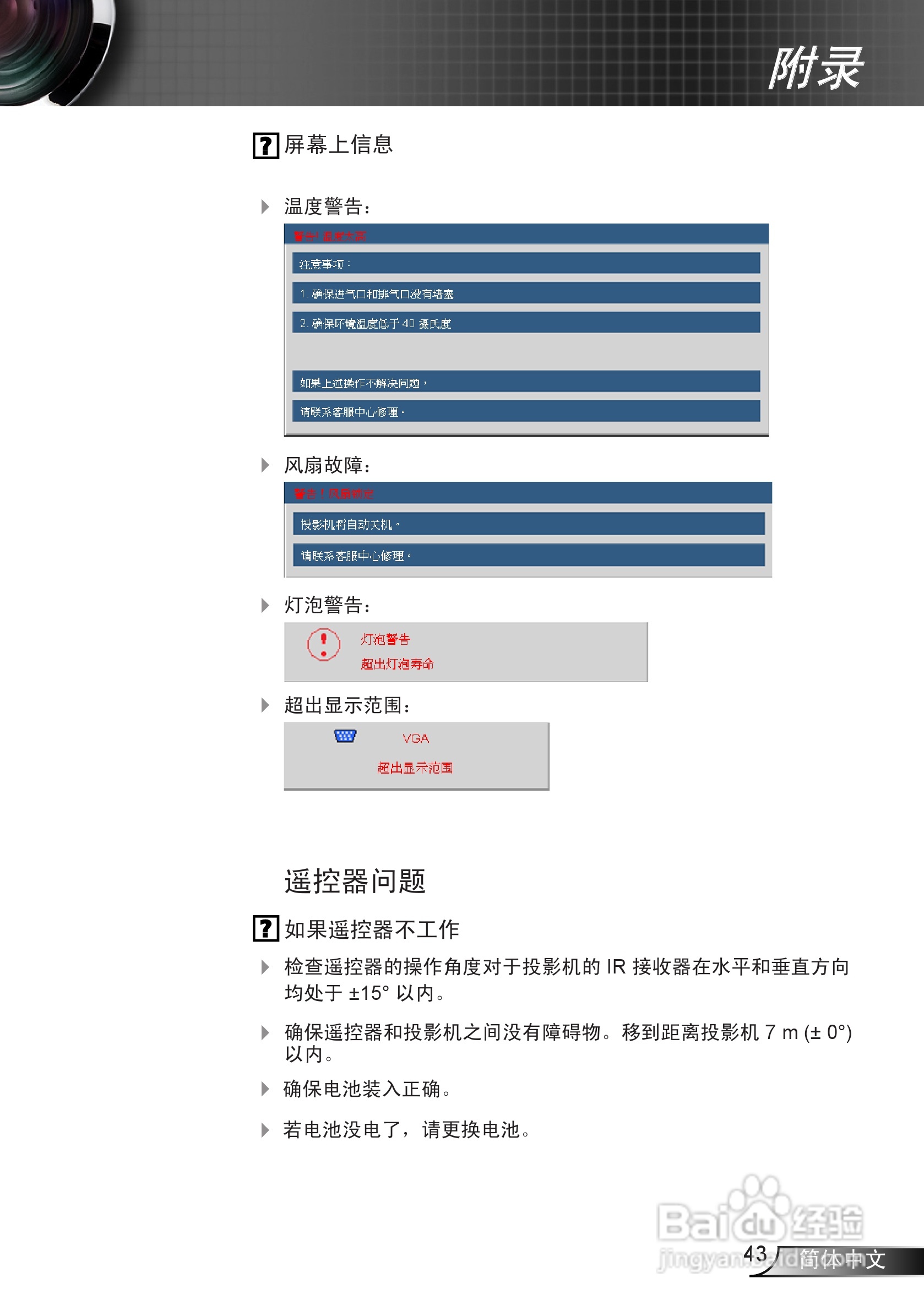 奥图码IS500投影机使用说明书:[5]