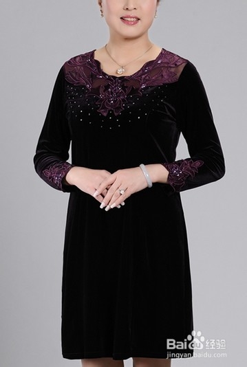 秋款中老年连衣裙哪种最高贵，哪种最显瘦？