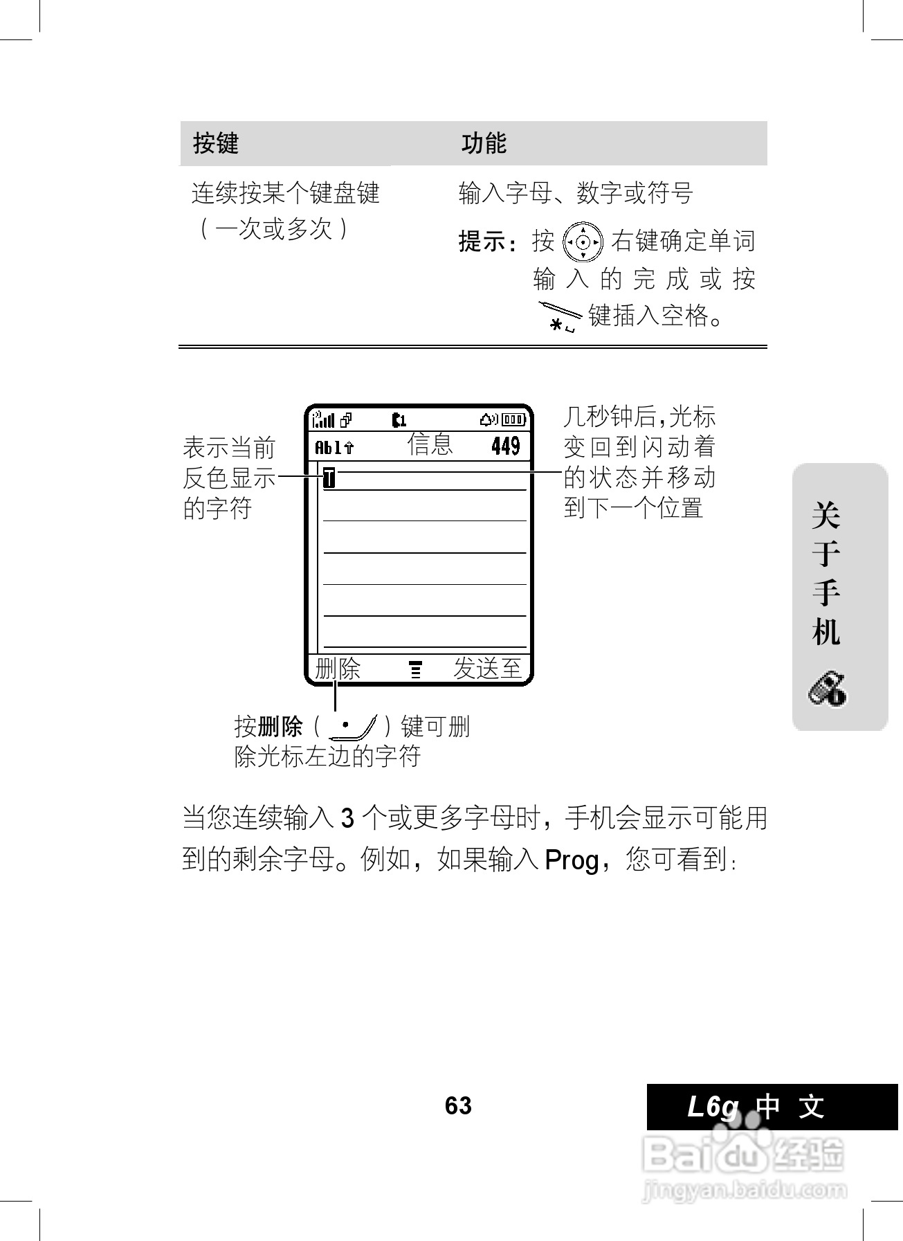 摩托罗拉L6G手机使用说明书:[7]