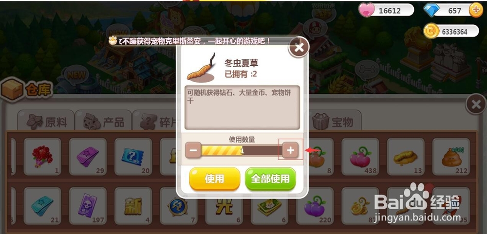 怎样使用冬虫夏草道具