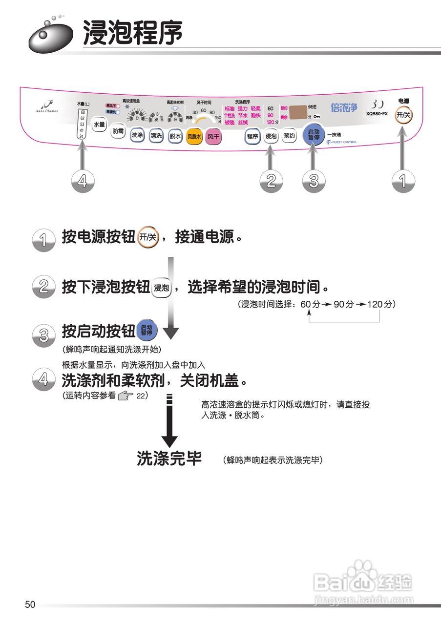 日立XQB80-FX冼衣机使用说明书:[5]