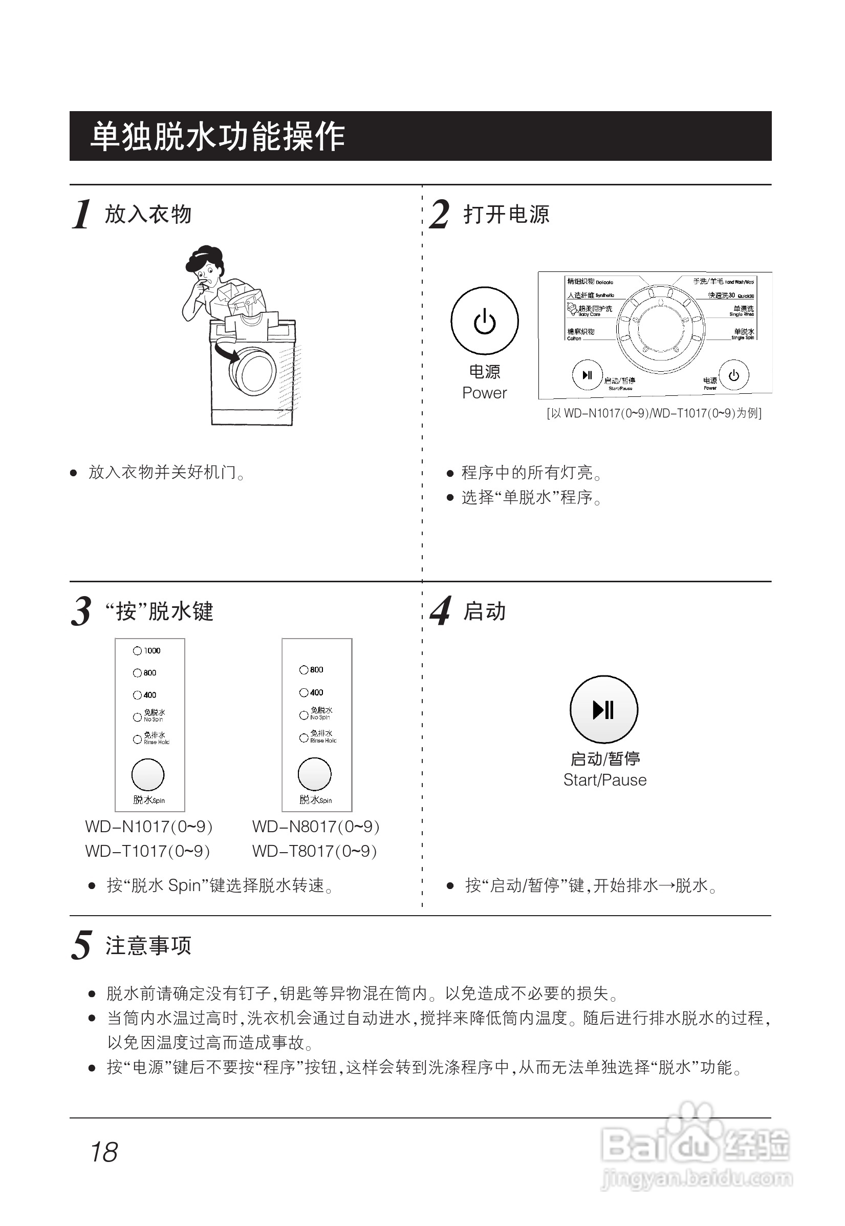 LG WD-N1017洗衣机使用说明书:[2]