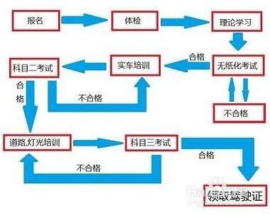 驾照考试体检流程