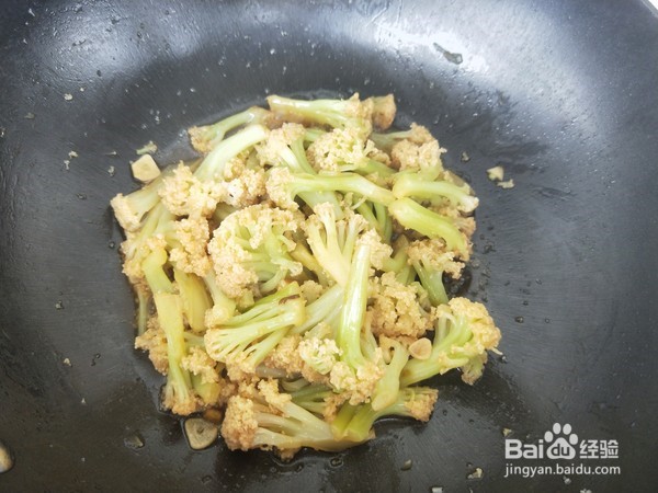 耗油蒜香花菜的做法