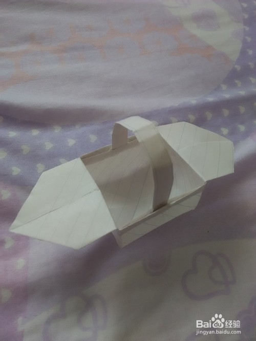 漂亮纸篮子的折法