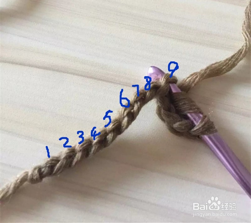 钩针编织基础针法:中长针
