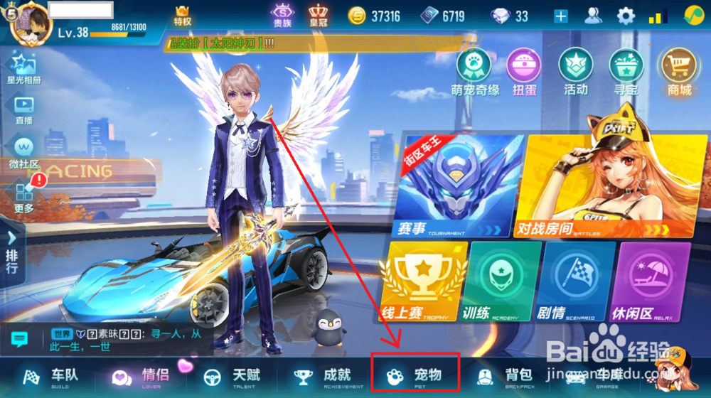 qq飞车手游宠物怎么获得