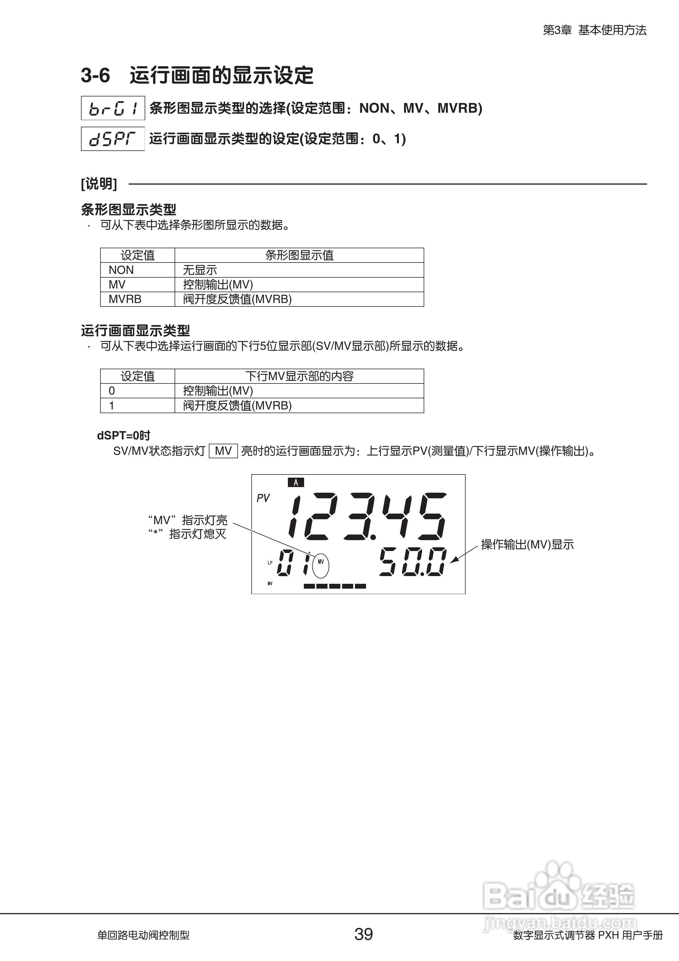 富士PXH电动阀控制型数字显示式调节器操作手册:[4]