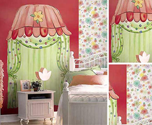 怎样打造儿童房背景墙