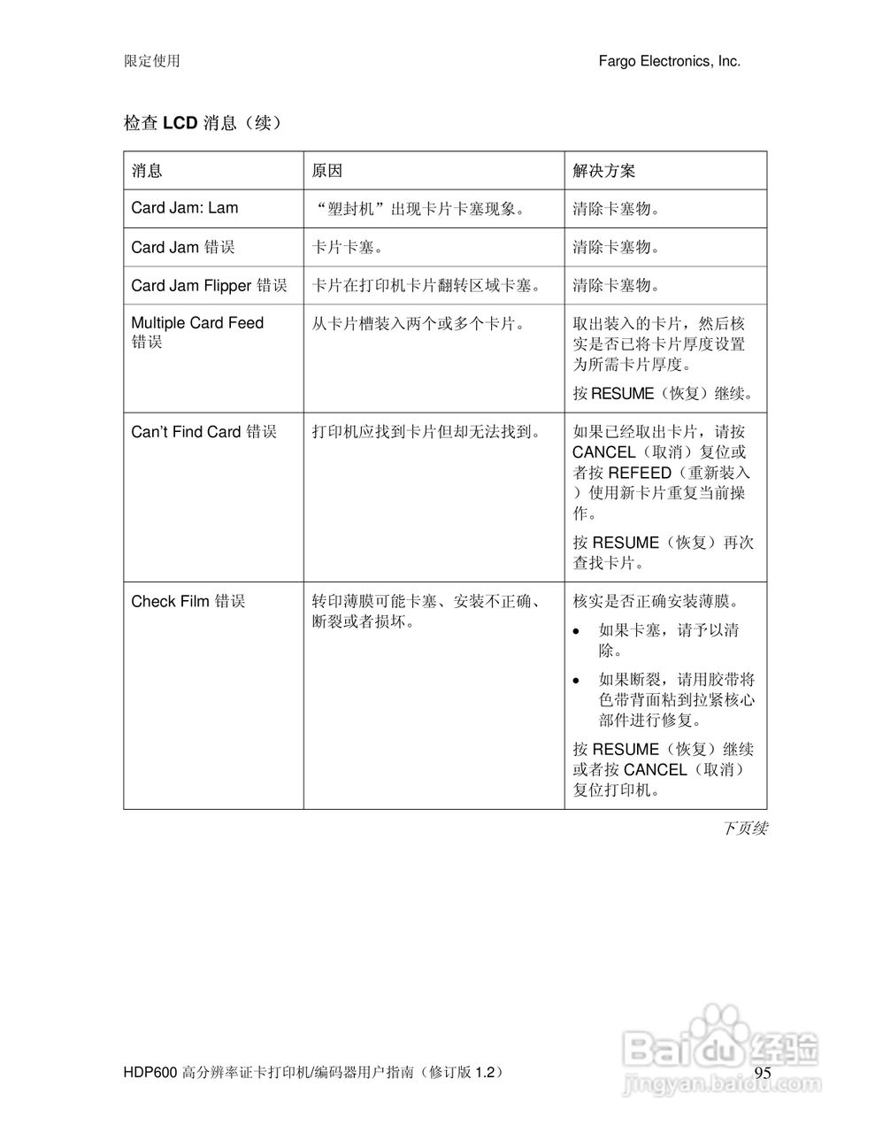 HDP600高分辨率证卡打印机用户指南:[10]