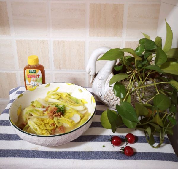 清炒海米娃娃汤菜