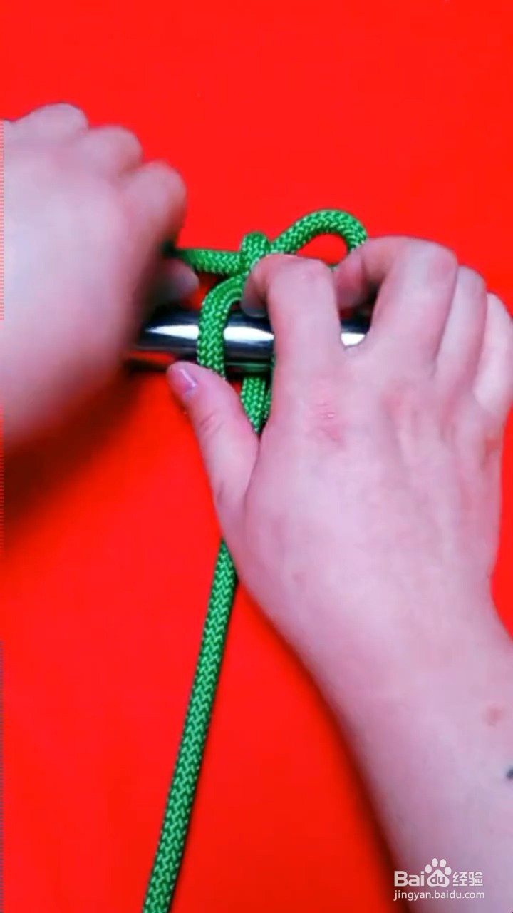 用绳子怎么系杠杆结？