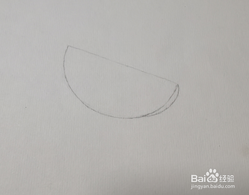 彩铅画之一块西瓜