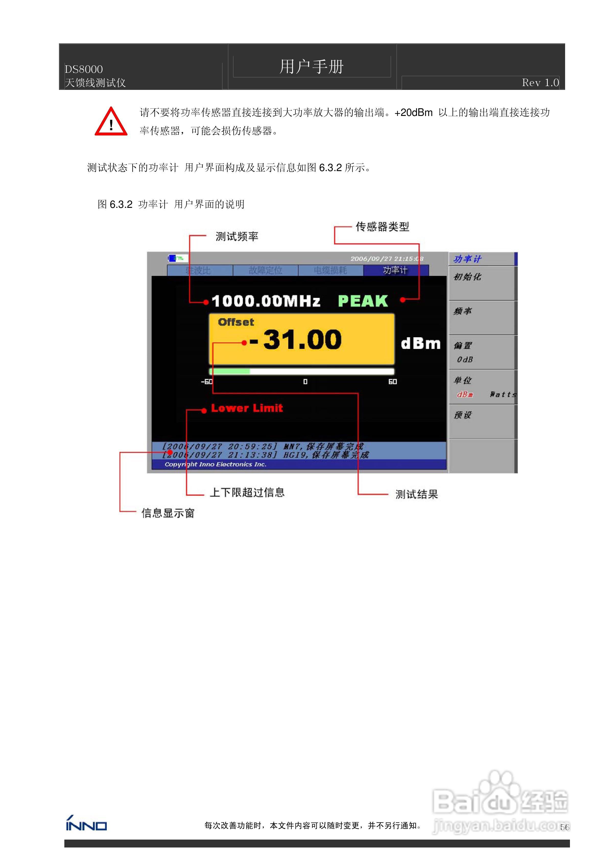 DS8000天馈线测试仪说明书:[6]