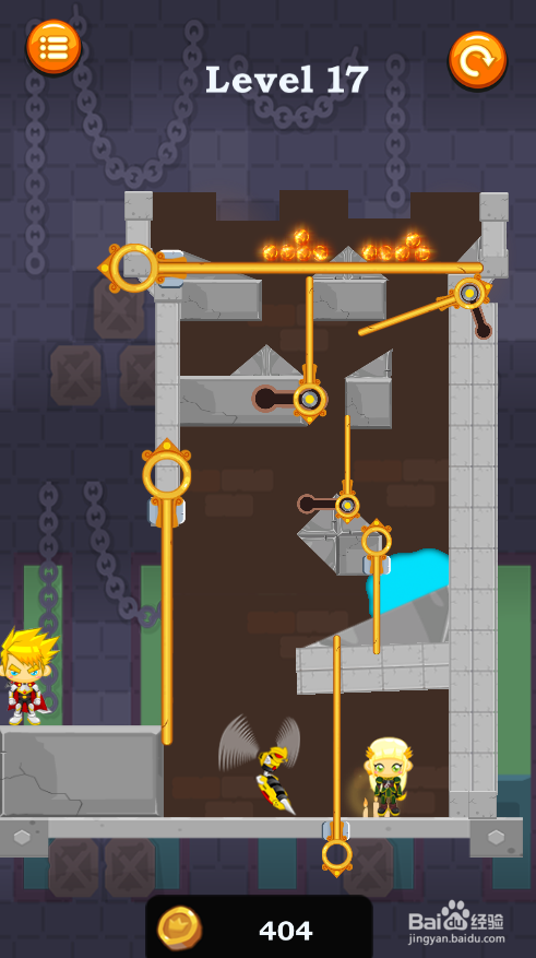 如何通过Caio Hero Rescue的Level 17？