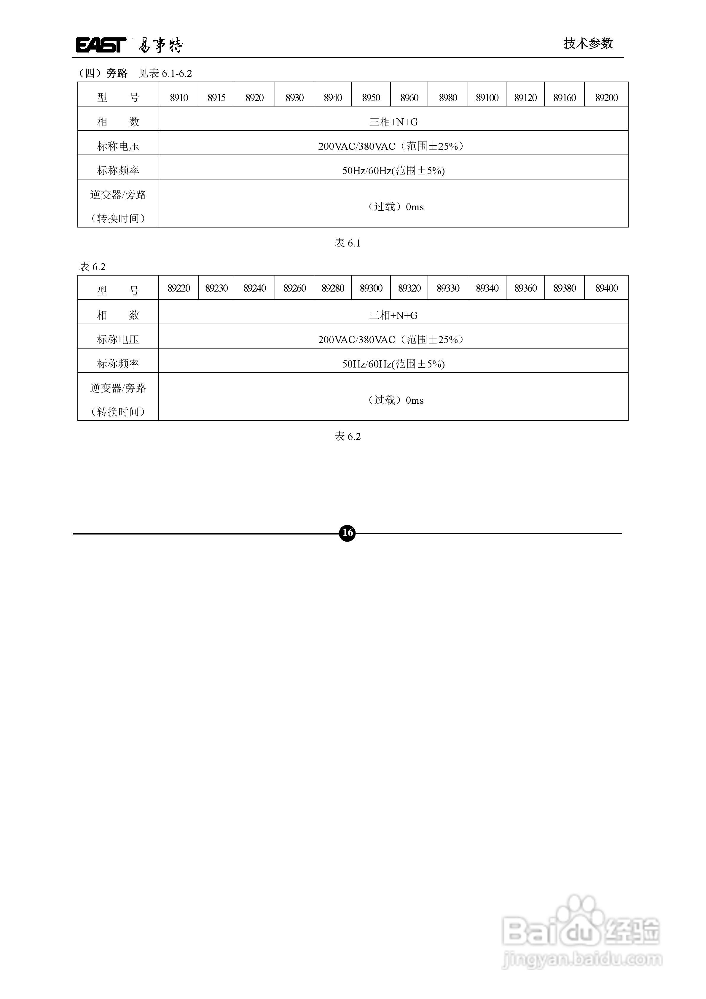 易事特EA890系列UPS电源说明书:[2]