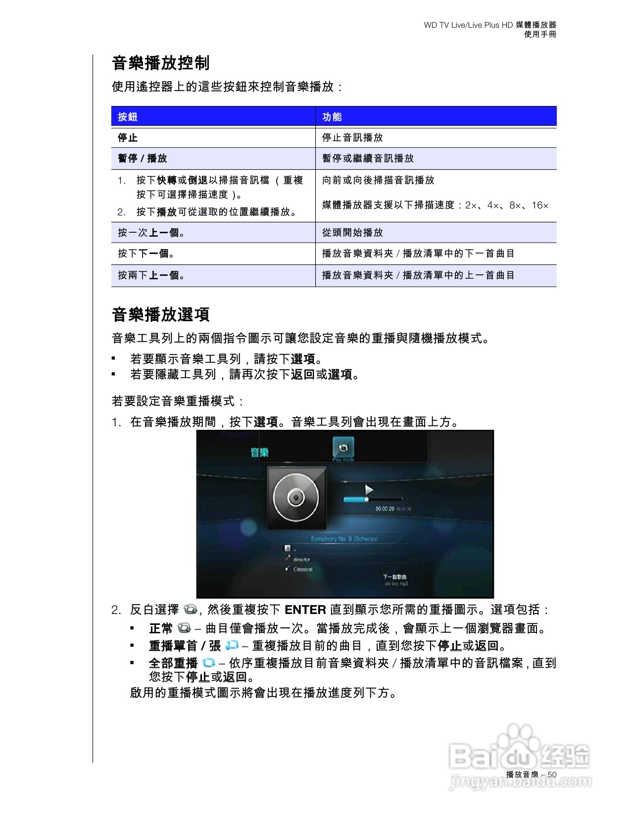 WD TV Live/Live Plus HD 媒體播放器使用手冊:[3]