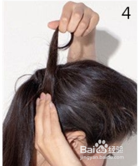 扎马尾怎么戴发带图解