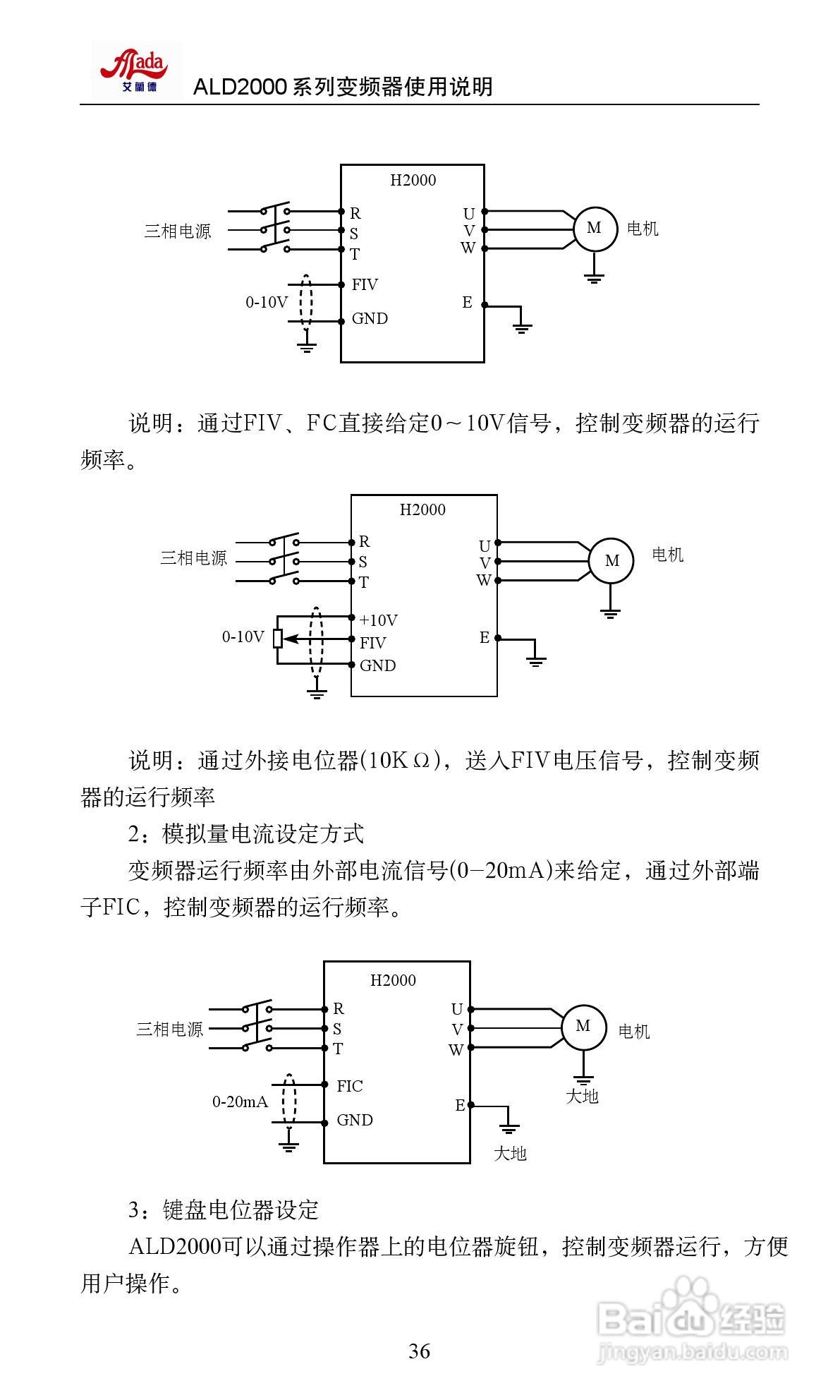 艾兰德ALD2000A01D5K变频器使用说明书:[5]