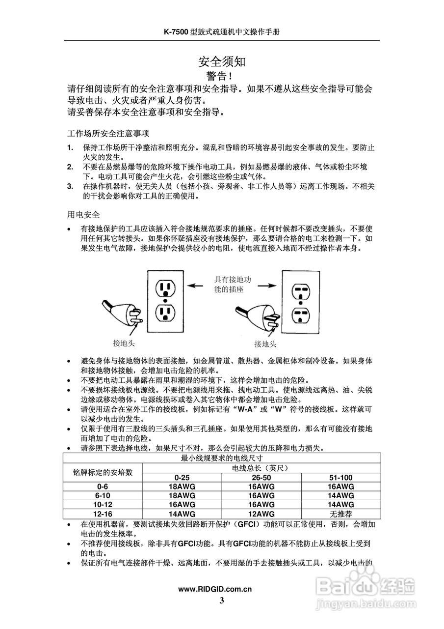 艾默生 K7500鼓式疏通机操作手册:[1]
