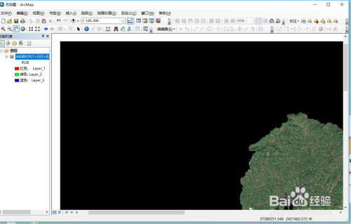 在arcgis中把影像圖背景改為透明或白色