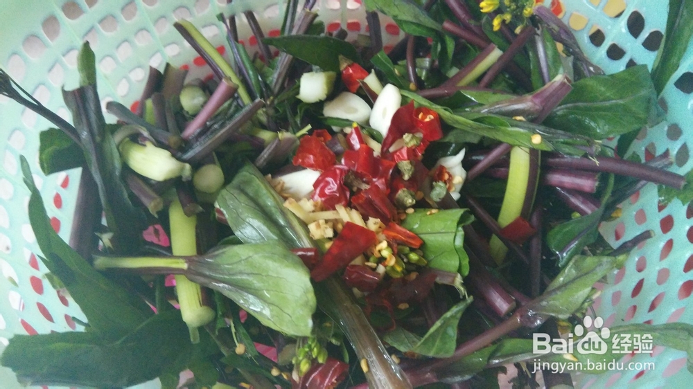 家常菜·炝炒红油菜