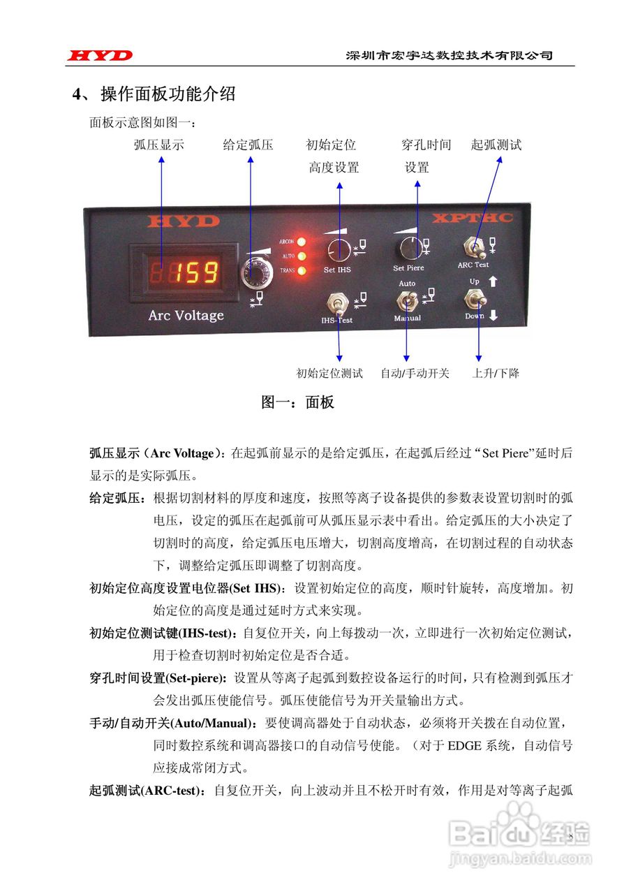 XPTHC-100II弧压调高控制器使用说明书:[1]