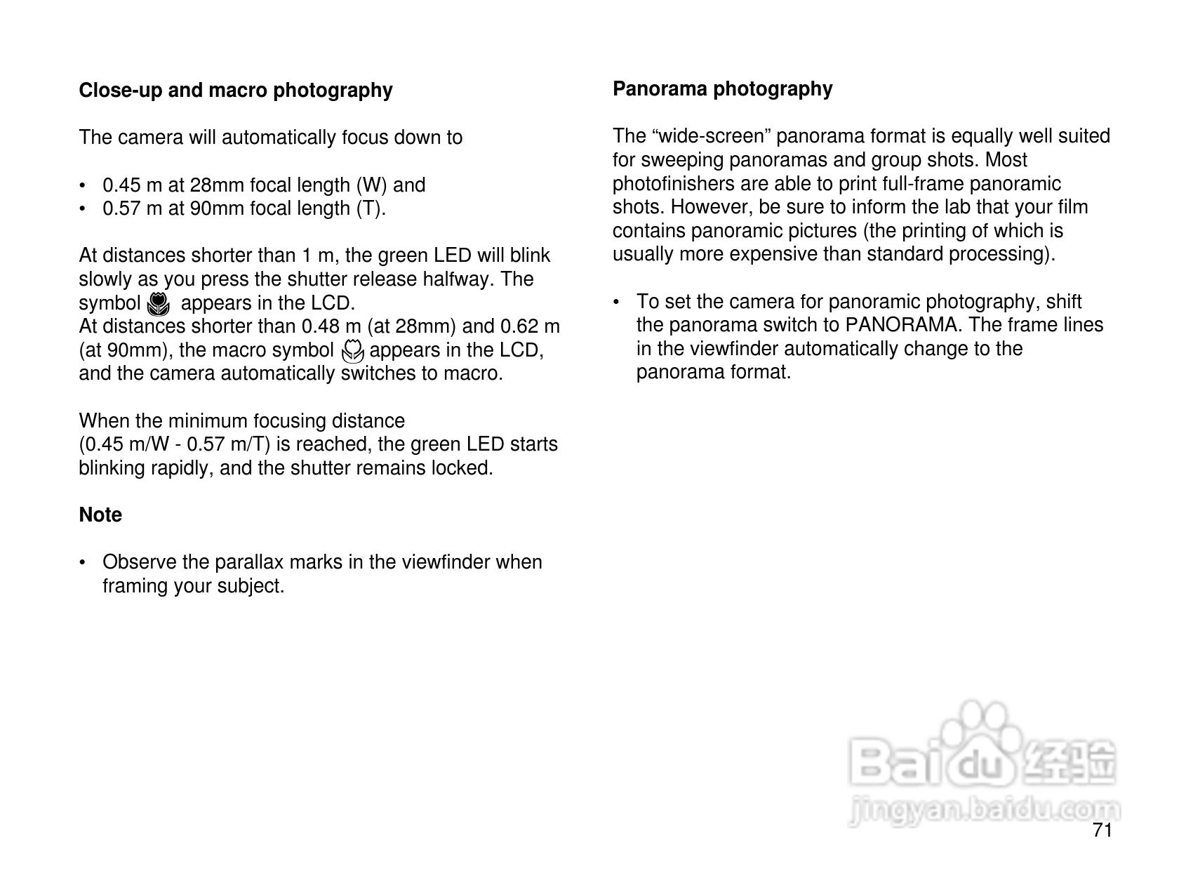 Rollei Prego 90AF型数码相机使用说明书:[8]