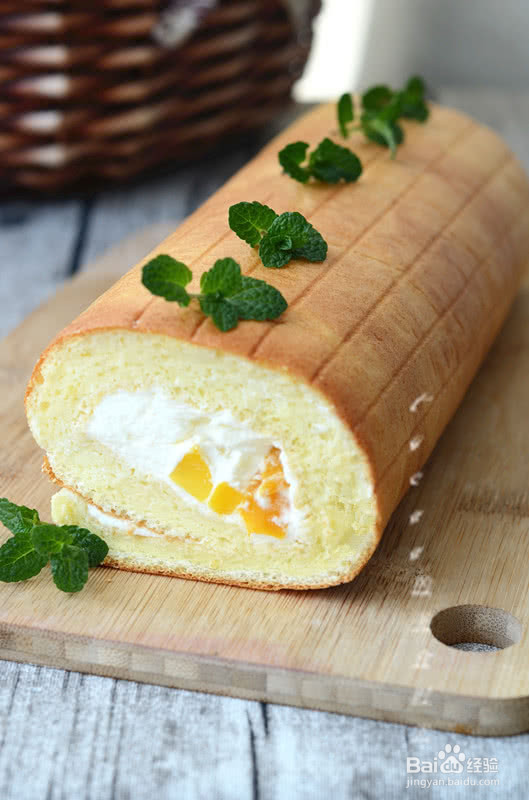 芒果蛋糕卷的做法