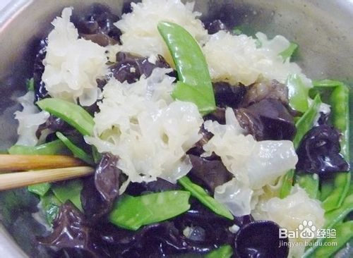 【夏季小凉菜】银耳新吃法---双耳拌荷兰豆