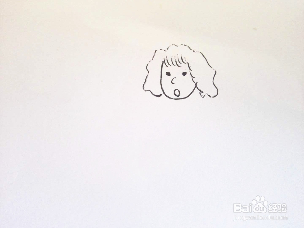简笔画之奔跑的孕妇