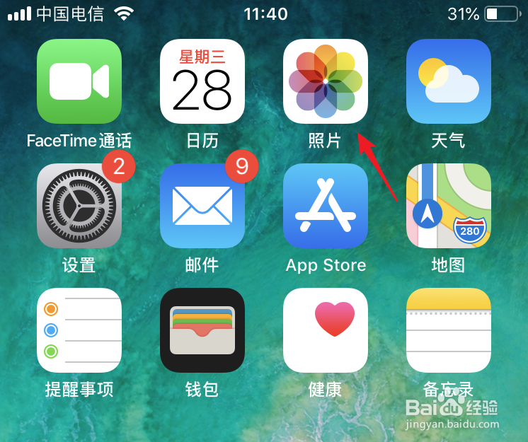iphone8怎么设置桌面墙纸？