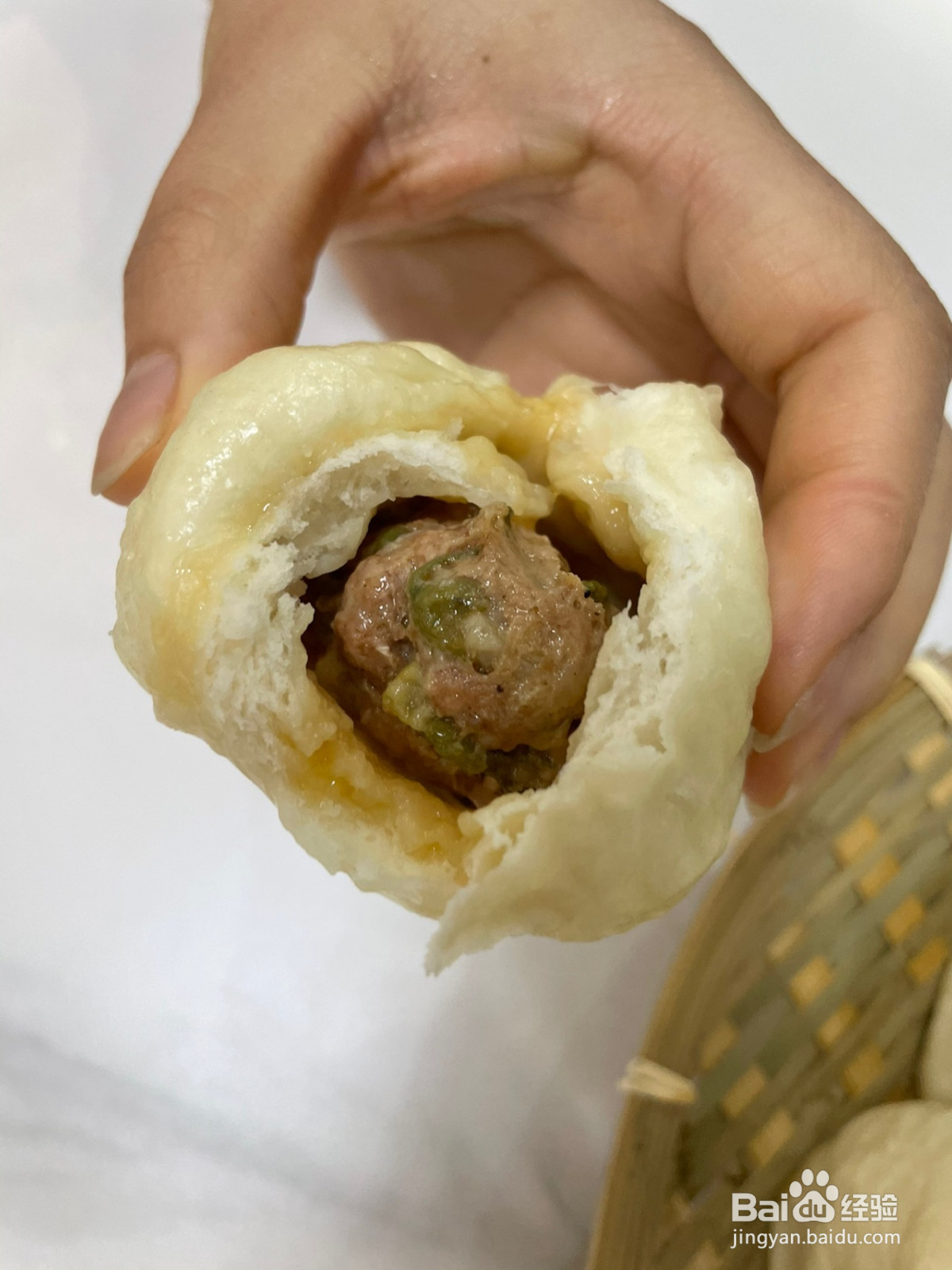 槐花肉包的做法