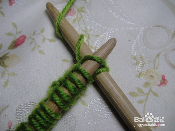 围巾织法——太阳花详细图解