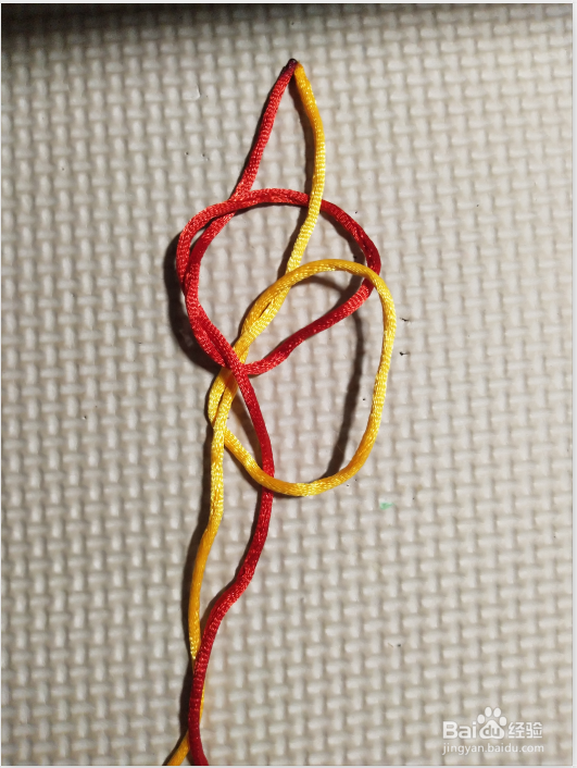 中国结基础入门——竖向双联结