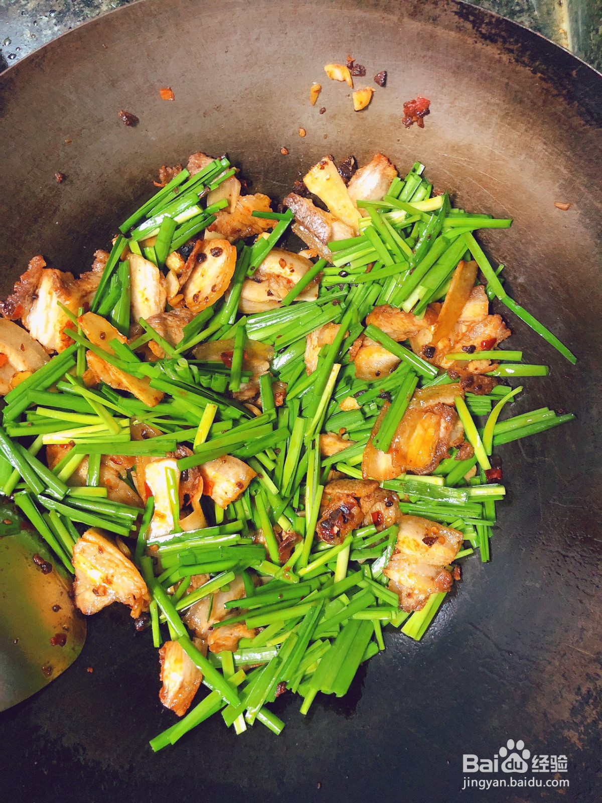 韭菜回锅肉的做法