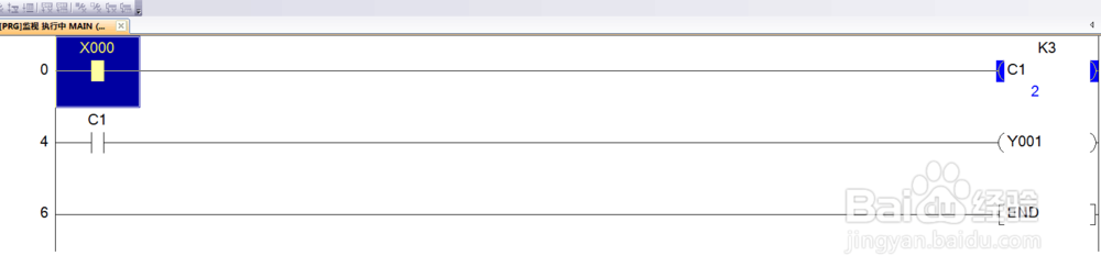 三菱plcGX3U系列计数器常规使用教学